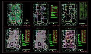 展示设计cad平面图